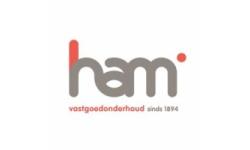 Het logo van Ham Vastgoedonderhoud B.V. Ham Vastgoedonderhoud B.V., een schilder werkzaam in Haarlem